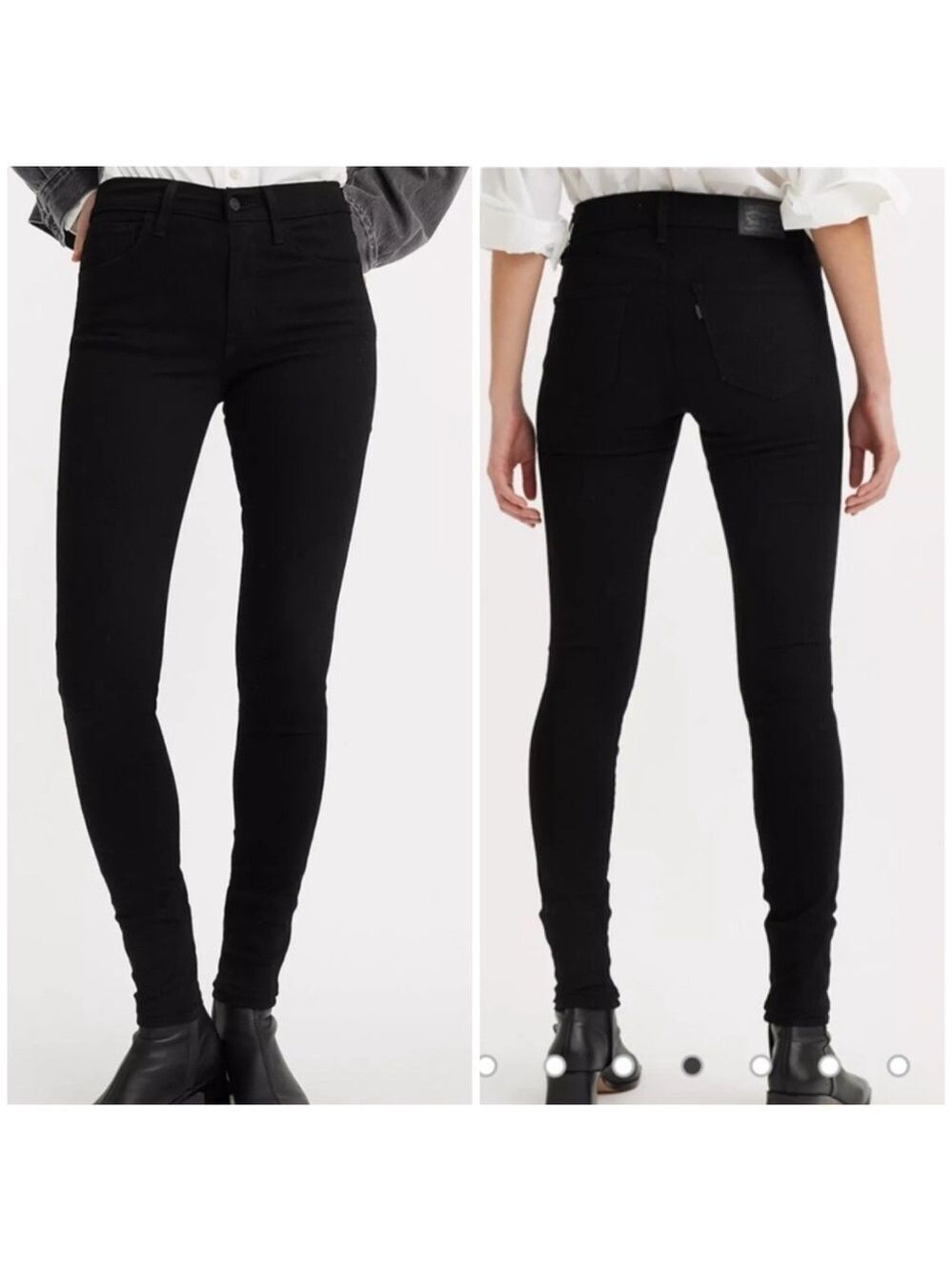 Levi's 720 High Rise Super Skinny Black  Jeans